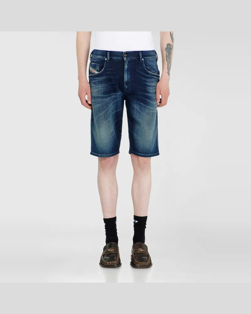 Diesel Chino shorts aus shaded JoggJeans - Denim Kurze Hose - Herren - Blau Blau