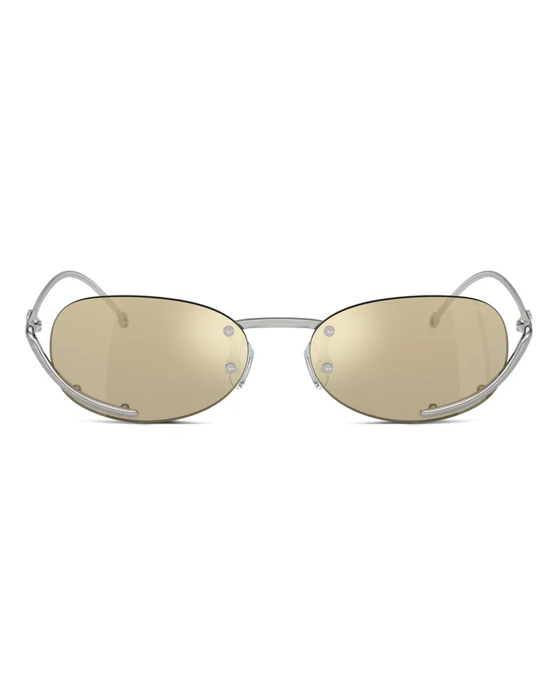 Diesel Ovaler Modell Brille - Sonnenbrille - Unisex - Gelb Gelb