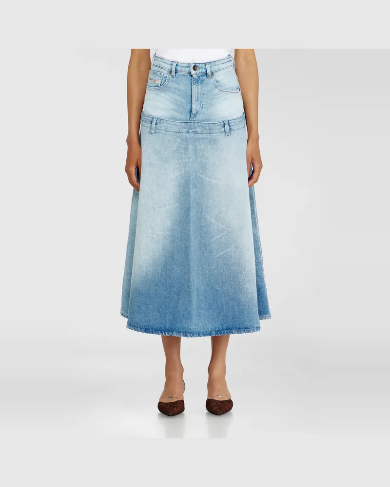 Diesel Jeansrock mit Lagen-Design - Röcke - Damen - Blau Blau