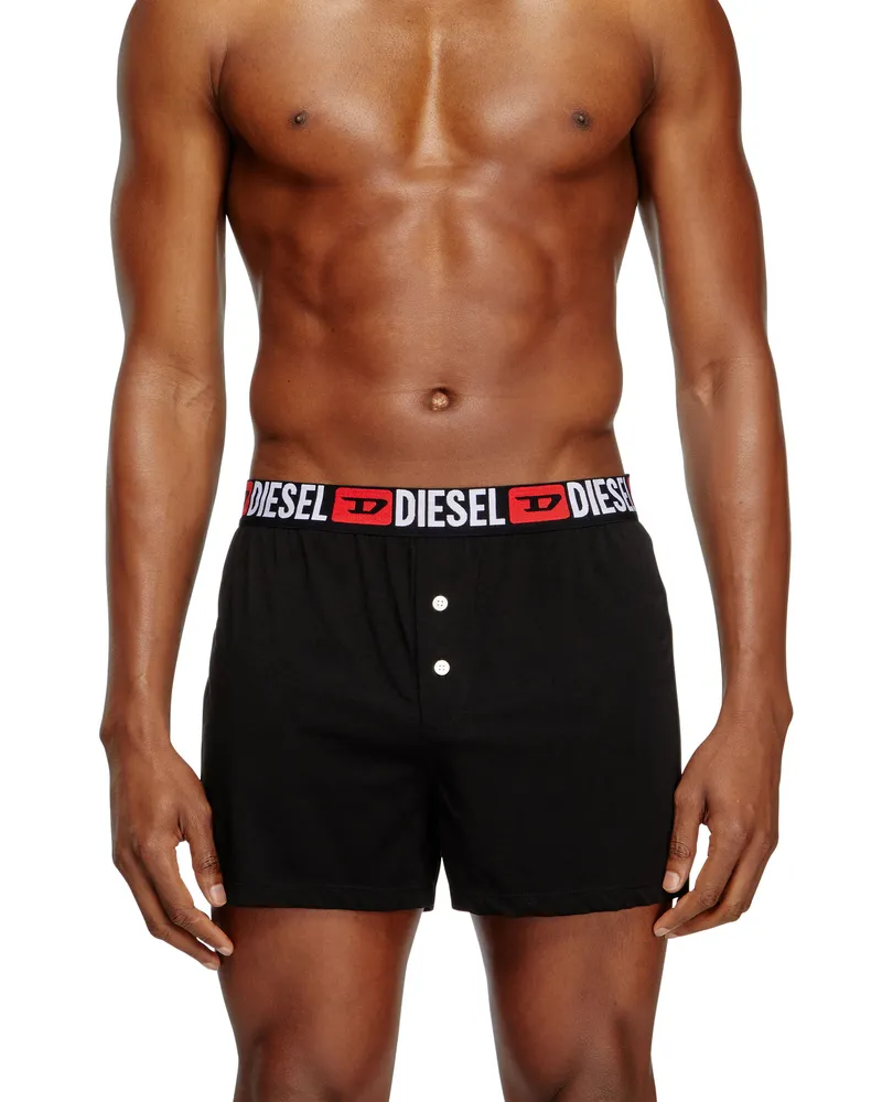 Diesel Boxershorts mit Allover-Logo am Bund - Boxershorts - Herren - Schwarz Schwarz