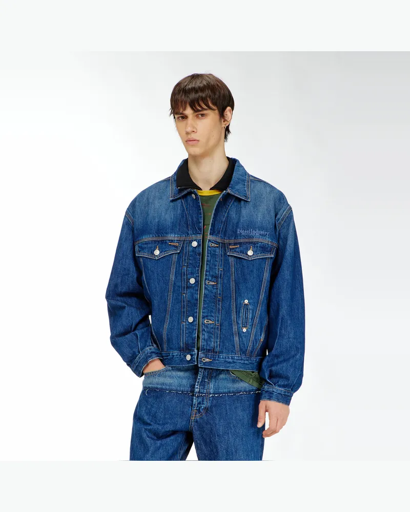 Diesel Trucker-Jacke aus Denim - Denim jacken - Unisex - Blau Blau
