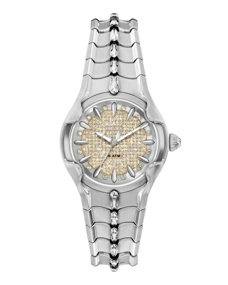 Diesel Vert Edelstahlarmbanduhr - Uhren - Herren - Silber Silber