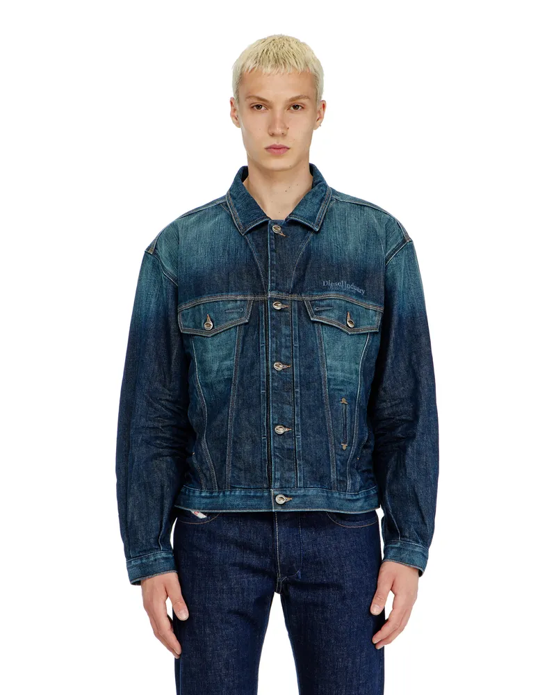 Diesel Trucker-Jacke aus selvedge denim - Denim jacken - Unisex - Blau Blau