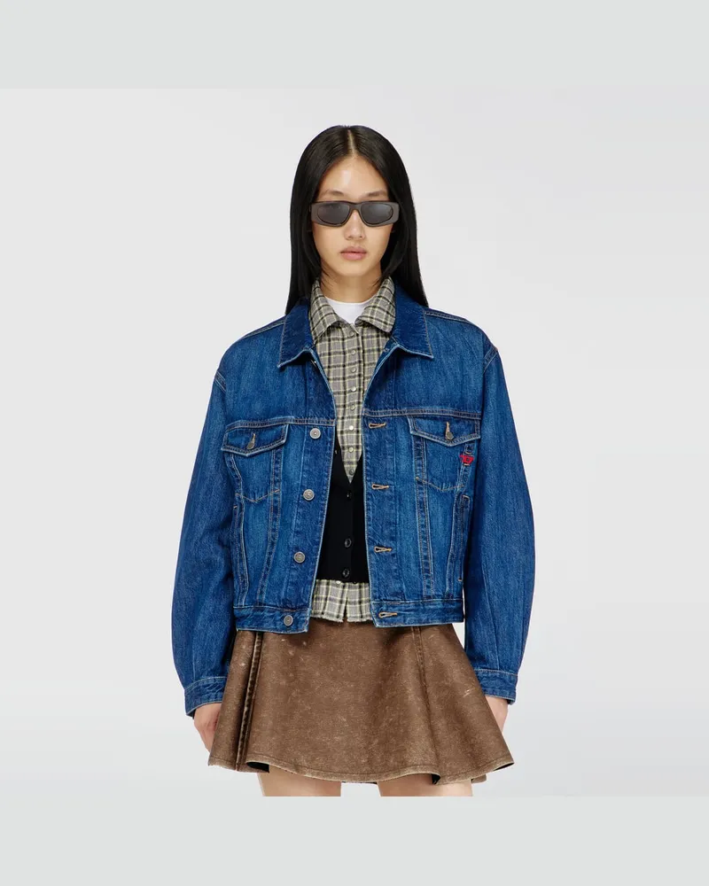 Diesel Truckerjacke aus Denim - Denim jacken - Herren - Blau Blau