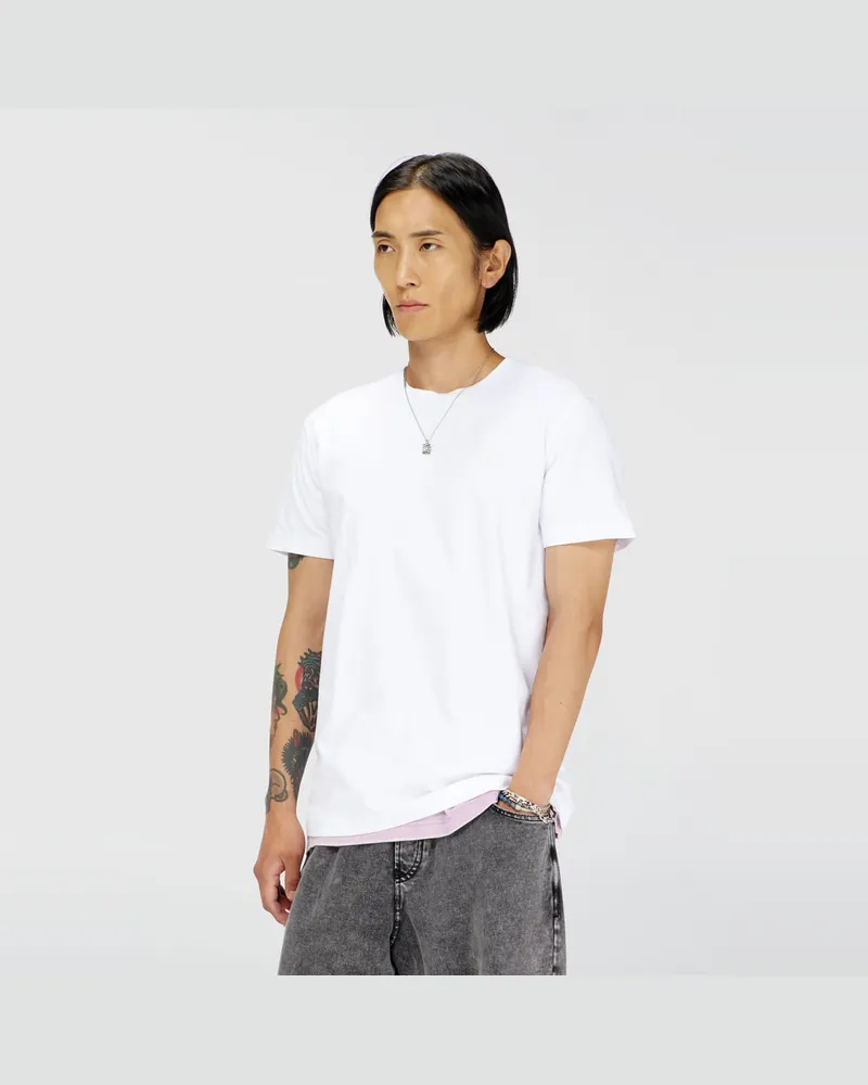 Diesel T-Shirt aus Baumwolle mit Oval D Logo - T-Shirts - Herren - Weiss Weiss