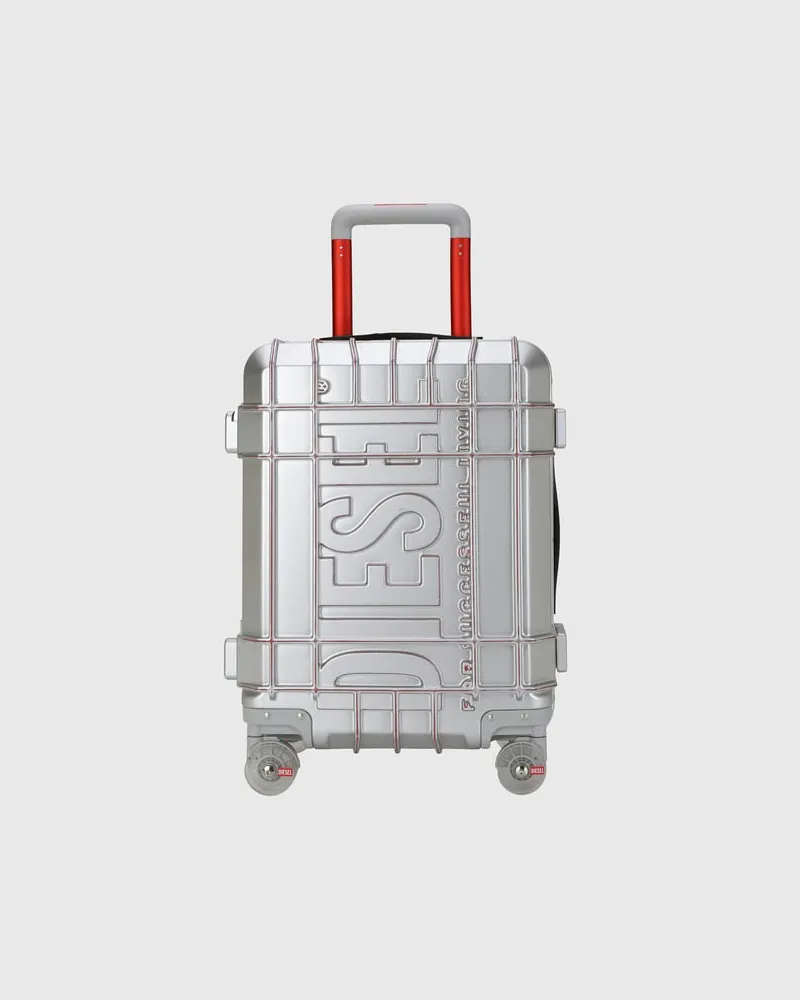 Diesel Robuster Koffer Größe S - Handgepäck Koffer - Unisex - Silber Silber