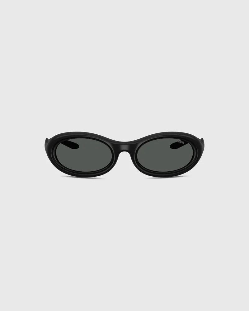 Diesel Ovale Sonnenbrille - Sonnenbrille - Unisex - Schwarz Schwarz