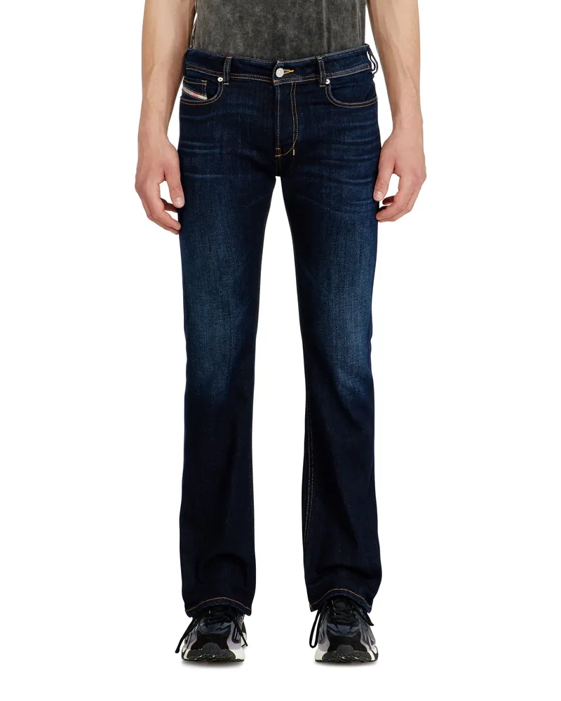 Diesel Bootcut Jeans Low Waist 2007 Zatiny, Dunkelblau, Knopfverschluss Blau