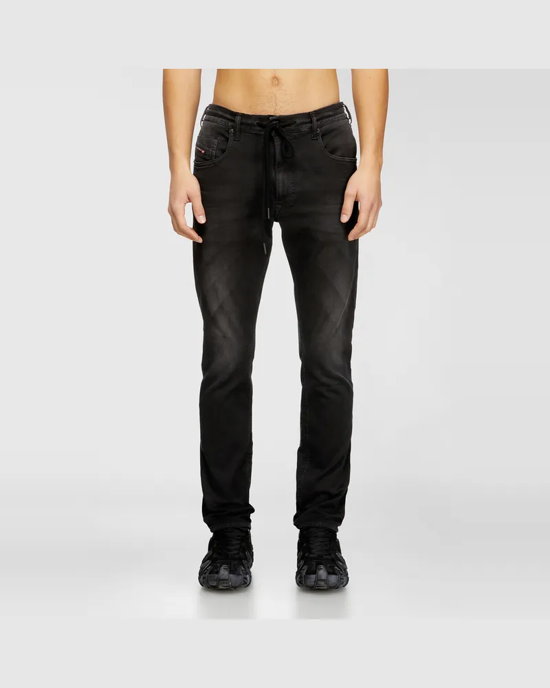 Diesel Regular Regular Waist 2032 D-Krooley Joggjeans, Farbig, Reißverschluss Schwarz