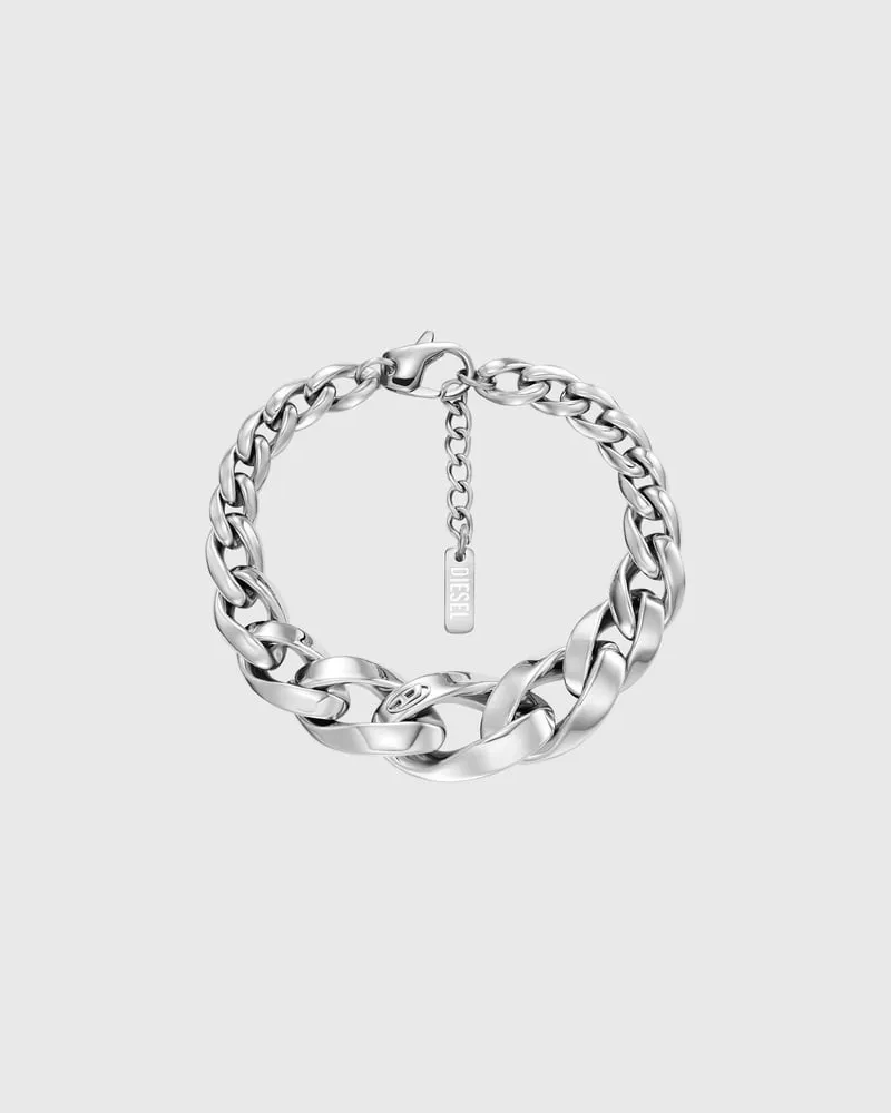 Diesel Kettenarmband aus Edelstahl - Armbänder - Unisex - Silber Silber