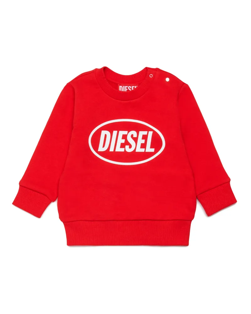 Diesel Sweatshirt mit Logoprint - Sweatshirts - Unisex - Rot Rot