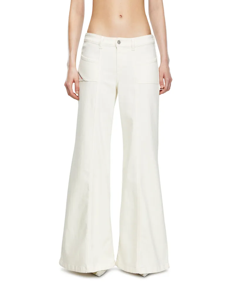 Diesel Flare Jeans - D-Akii - Jeans - Damen - Weiss Weiss