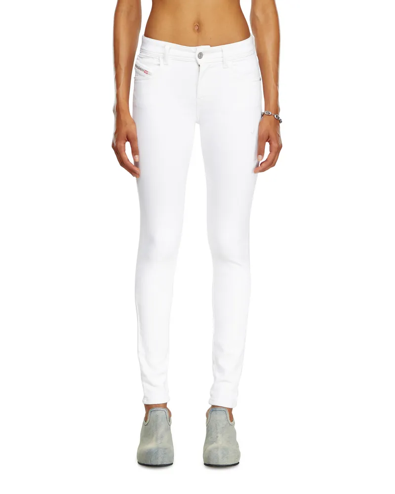 Diesel Skinny Jeans - 2017 Slandy - Jeans - Damen - Weiss Weiss