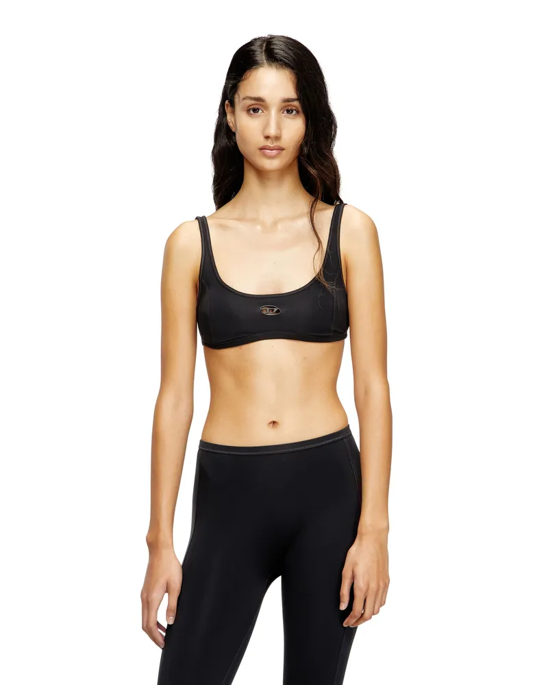 Diesel Sport-BH mit Cutout-Logo - BHs - Damen - Schwarz Schwarz