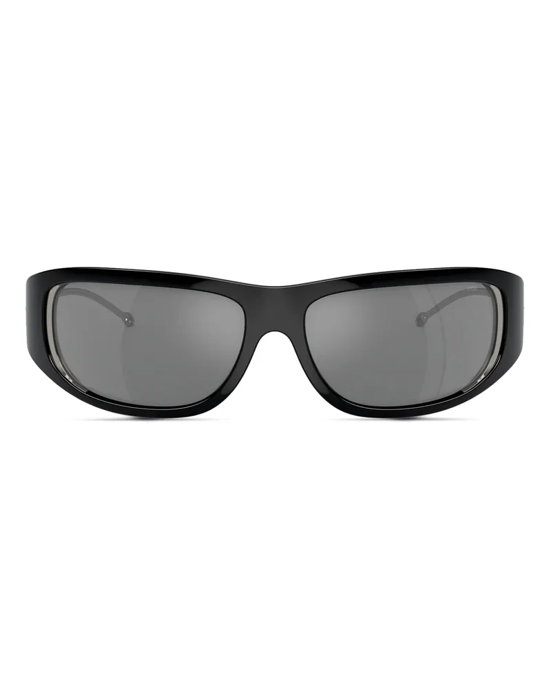 Diesel Wraparound-Stil Brille - Sonnenbrille - Unisex - Schwarz Schwarz