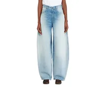 Relaxed Jeans High Waist 1987 D-Khelz, Hellblau, Knopfverschluss