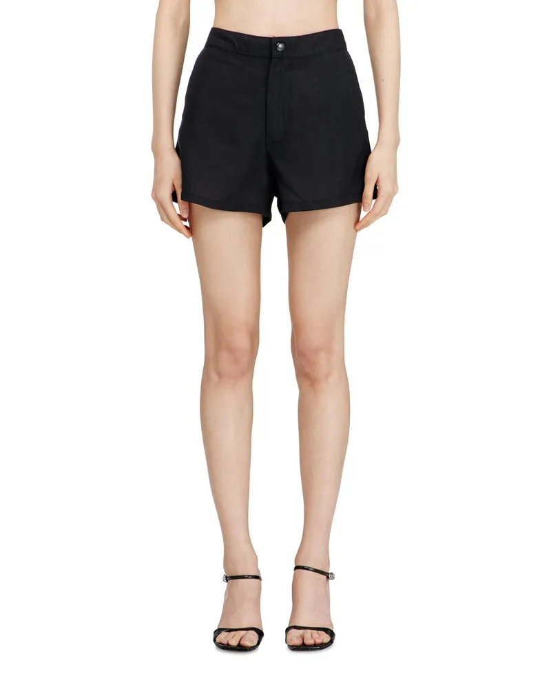 Diesel Shorts aus Leinenmischung - Kurze Hosen - Damen - Schwarz Schwarz
