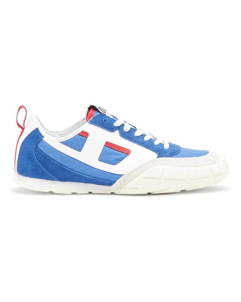 Diesel S-Pagodha-Sneakers aus Leder, Wildleder und Ripstop - Sneakers - Herren - Blau Blau