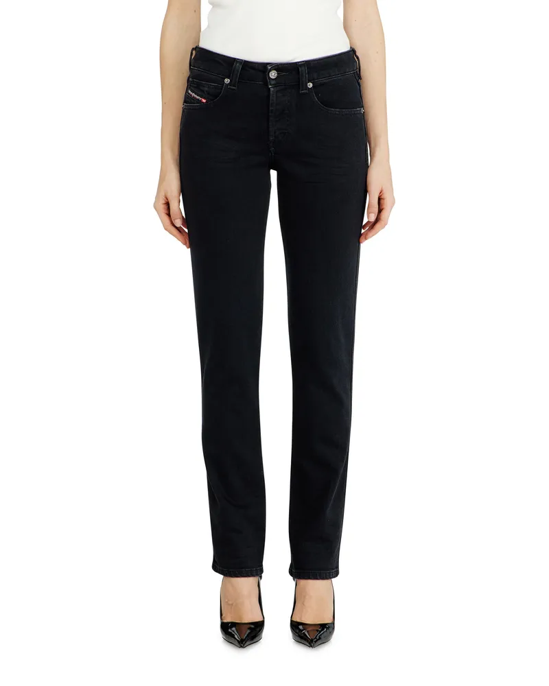 Diesel Slim Jeans Low Waist 1992 D-Jiann - Jeans - Damen - Schwarz Schwarz