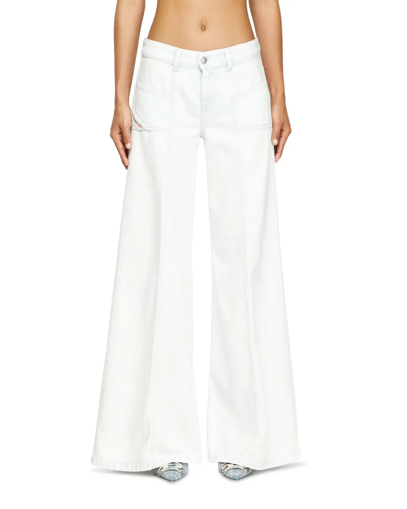Diesel Flare Jeans - D-Akii - Jeans - Damen - Weiss Weiss