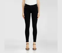 Skinny Jeans Regular Waist 2017 Slandy, Schwarz/Dunkelgrau, Reißverschluss