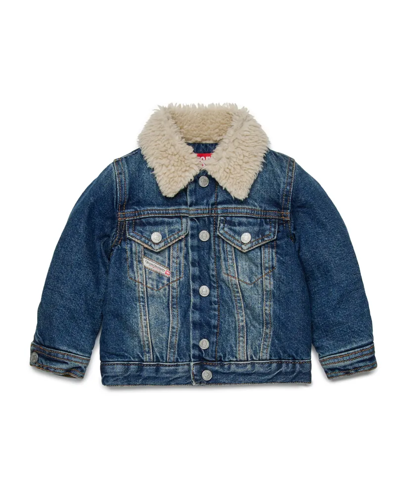 Diesel Jeansjacke mit gepolstertem Kragen - Jacken - Herren - Blau Blau