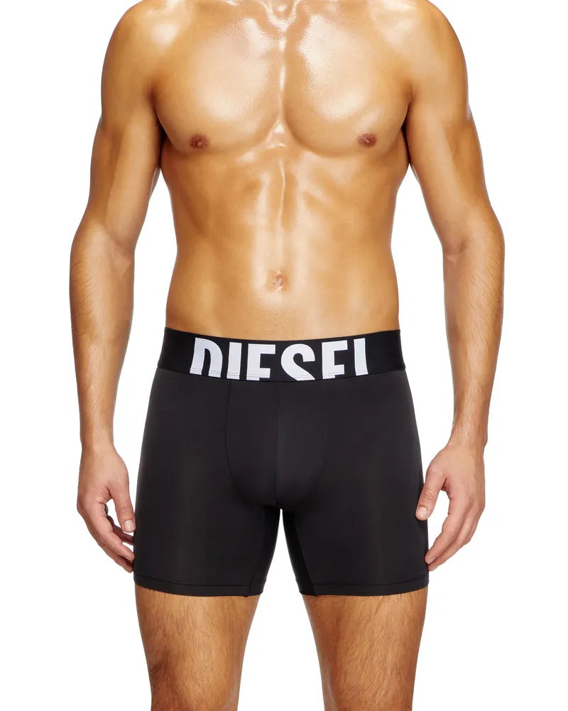 Diesel Retropants im Dreierpack aus Mikrofaser - Boxershorts - Herren - Schwarz Schwarz