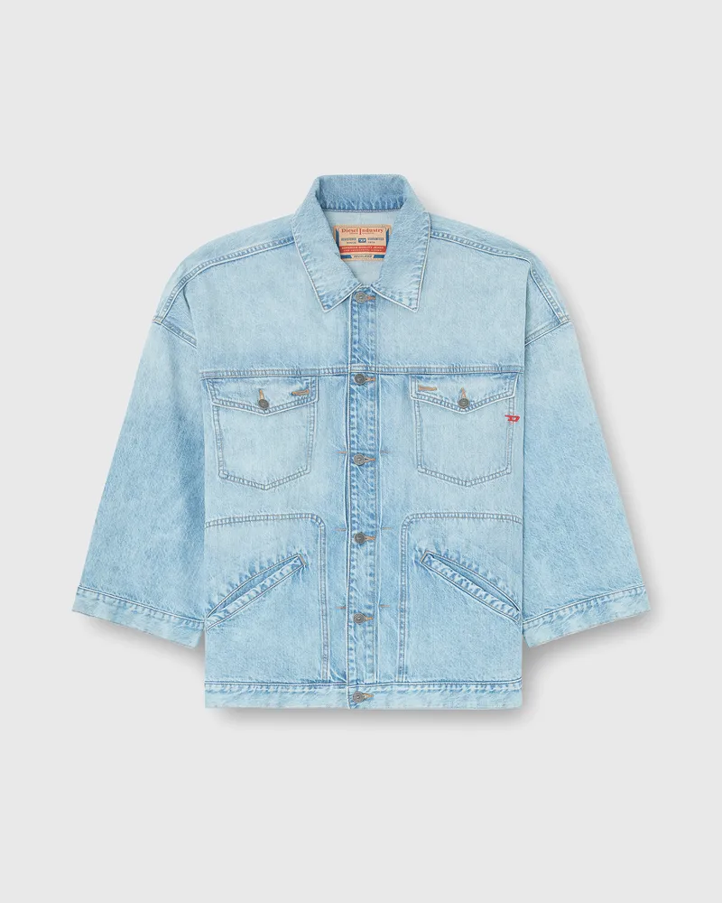 Diesel Oversized denim-arbeitsjacke - Denim jacken - Damen - Blau Blau