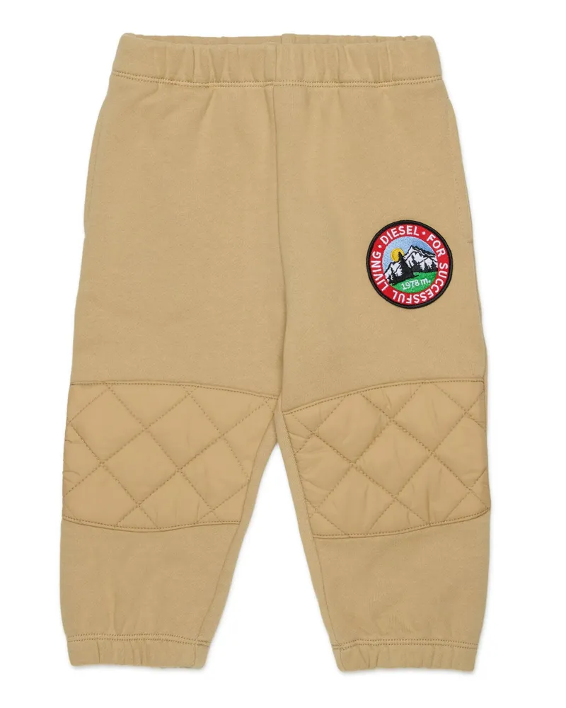 Diesel Sweatpants mit gesteppten Kniepartien - Hosen - Unisex - Braun Braun