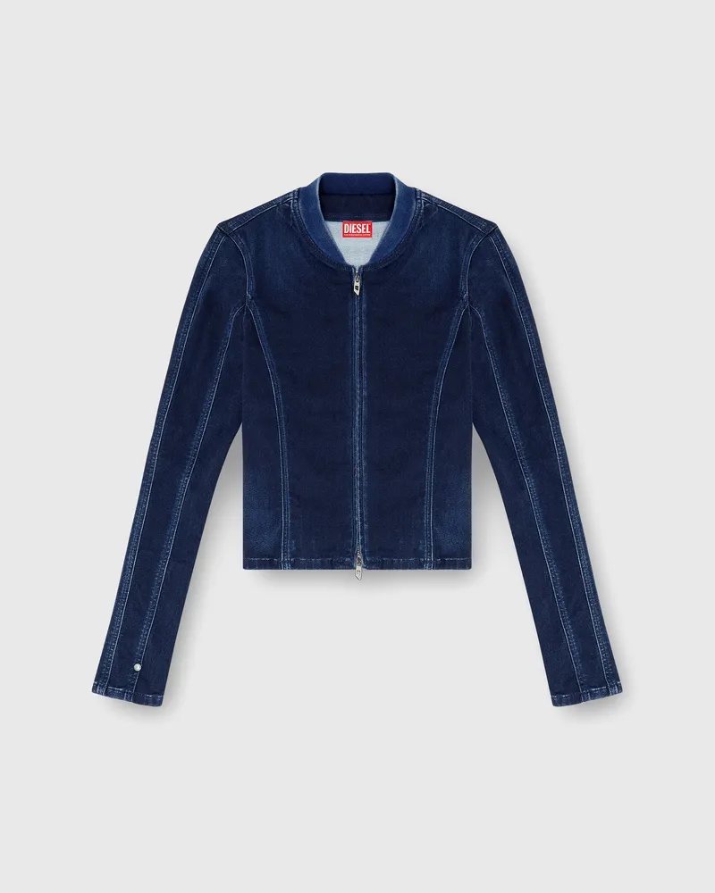 Diesel Cropped jacket aus JoggJeans - Oberteile - Damen - Blau Blau