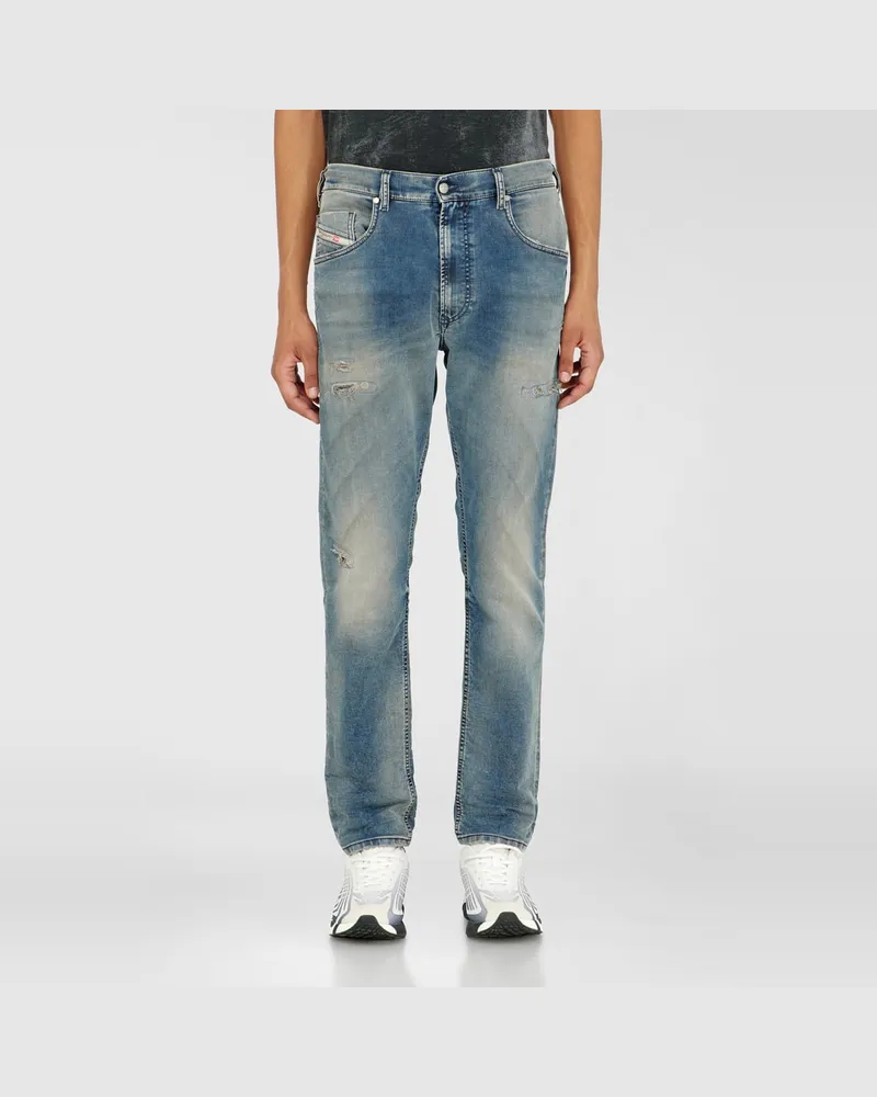 Diesel Regular Regular Waist 2032 D-Krooley-BW Joggjeans,, Elastischer Bund Blau