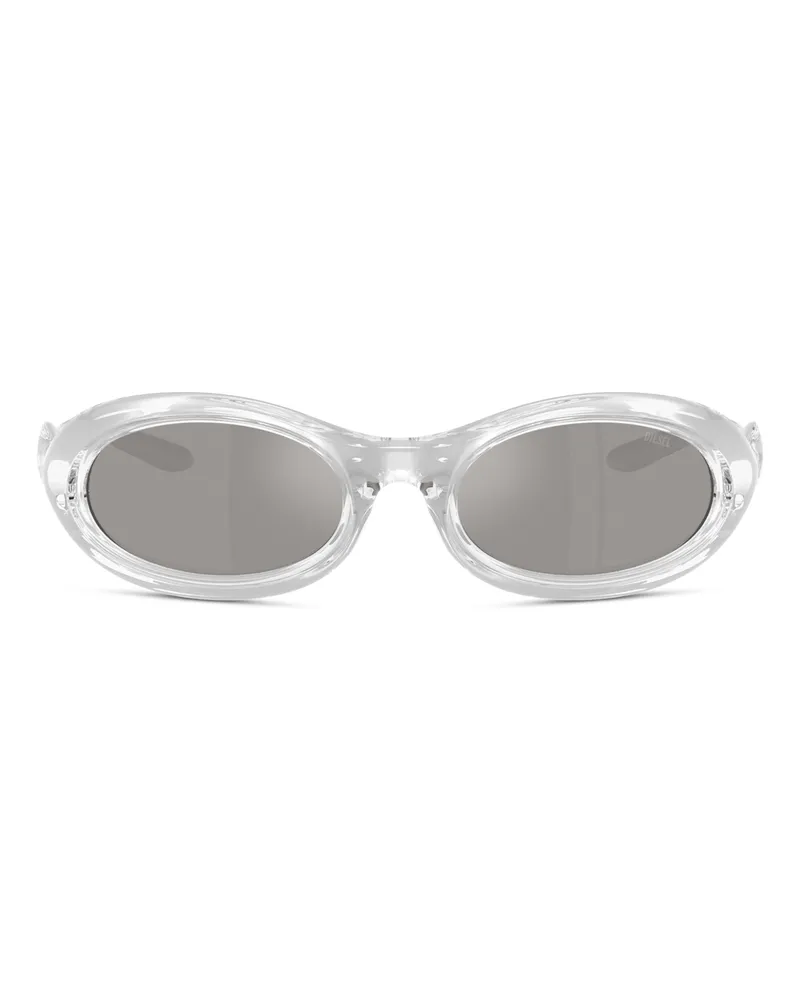 Diesel Ovale Sonnenbrille - Sonnenbrille - Unisex - Grau Grau