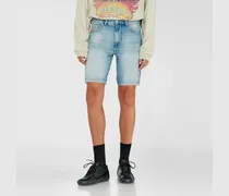 Schmale Jeansshorts aus Bio-Baumwolle - Denim Kurze Hose - Herren - Blau