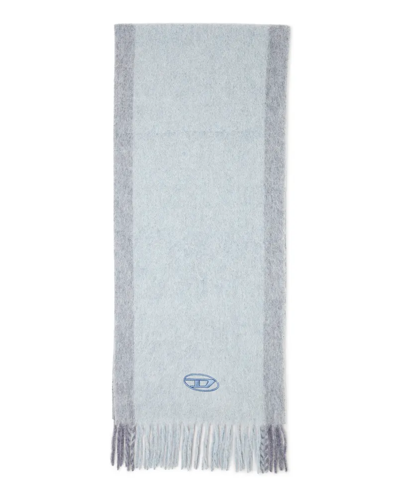 Diesel Schal aus Wollmischung mit kontrastierenden Streifen - Schals - Herren - Blau Blau