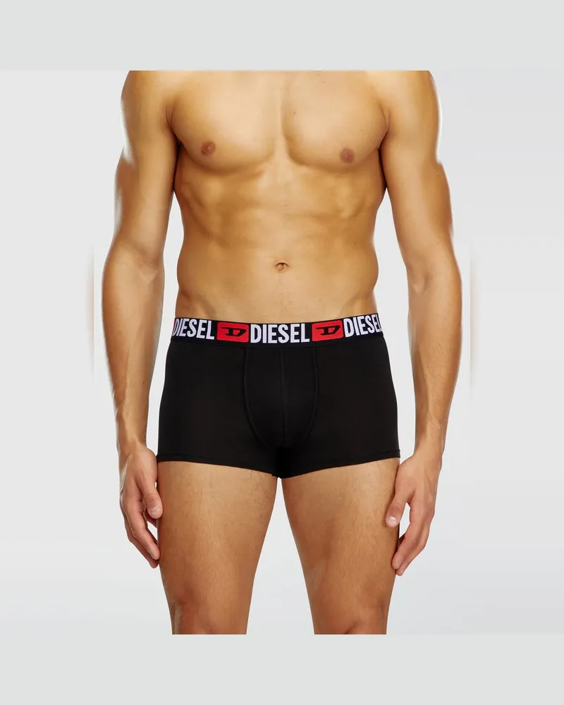 Diesel Retropants im Dreierpack mit umlaufendem Logo am Bund - Boxershorts - Herren - Schwarz Schwarz