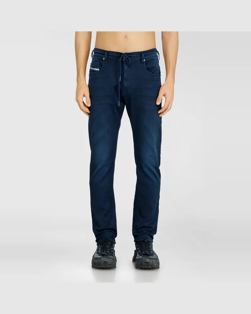 Diesel Regular Regular Waist 2032 D-Krooley Joggjeans, Farbig, Reißverschluss Blau
