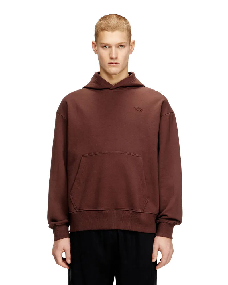 Diesel Hoodie mit Logo-Stickerei - Sweatshirts - Herren - Braun Braun