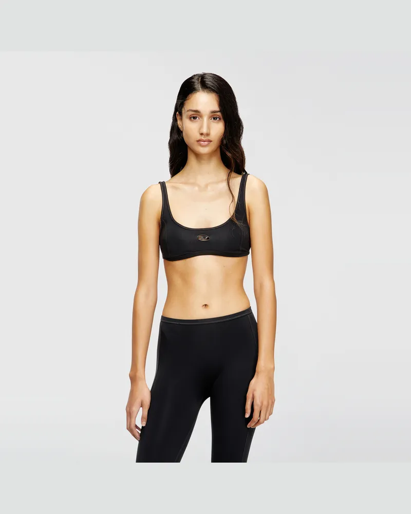 Diesel Sport-BH mit Cutout-Logo - BHs - Damen - Schwarz Schwarz
