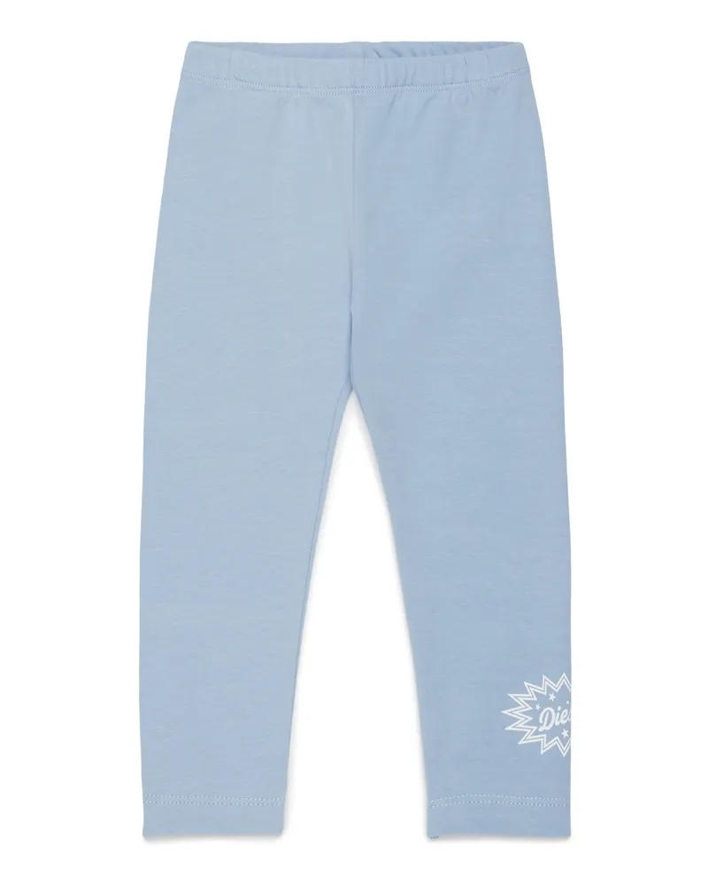 Diesel Leggings mit starburst Logo-Print - Hosen - Damen - Blau Blau