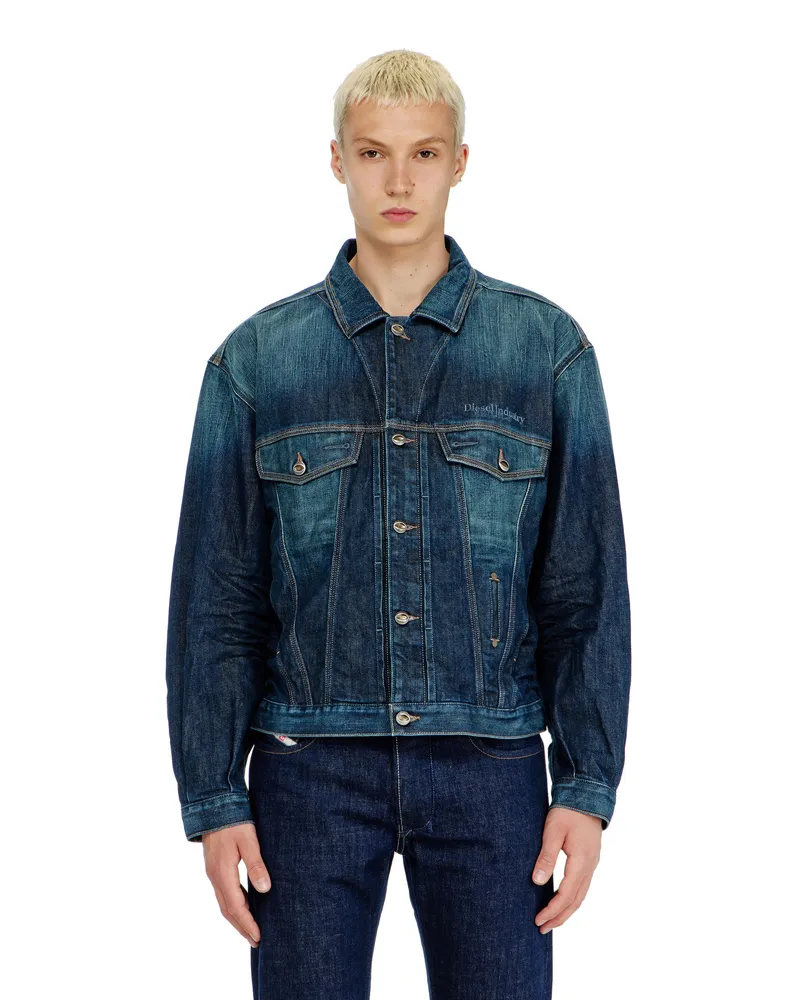 Diesel Trucker-Jacke aus selvedge denim - Denim jacken - Unisex - Blau Blau