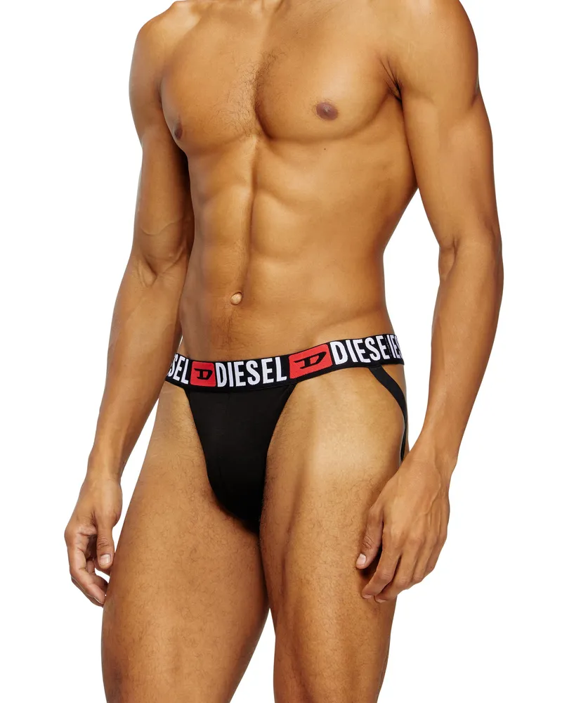 Diesel Jockstrap mit Allover-Logo am Bund - Jockstraps - Herren - Schwarz Schwarz