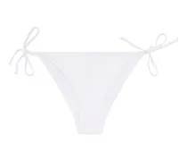 Bikini-Hose aus Recycling-Nylon mit Maxi-Logo - Panties - Damen - Weiss