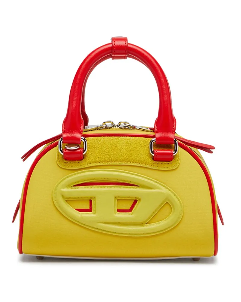 Diesel 1DR Dome-Colourblock-Mini-Bowling-Tasche - Schultertaschen - Damen - Gelb Gelb