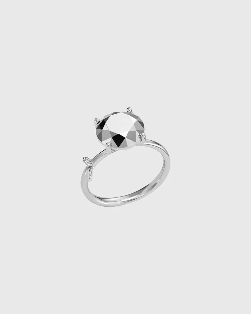Diesel Ring aus Sterlingsilber mit Diamantschliff - Ringe - Unisex - Silber Silber
