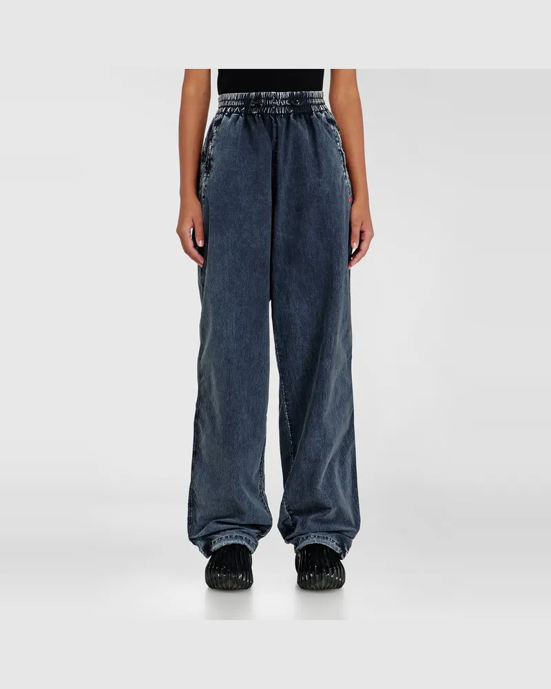 Diesel Acid-wash Trackpants aus Nylon-Taslan - Hosen - Damen - Blau Blau