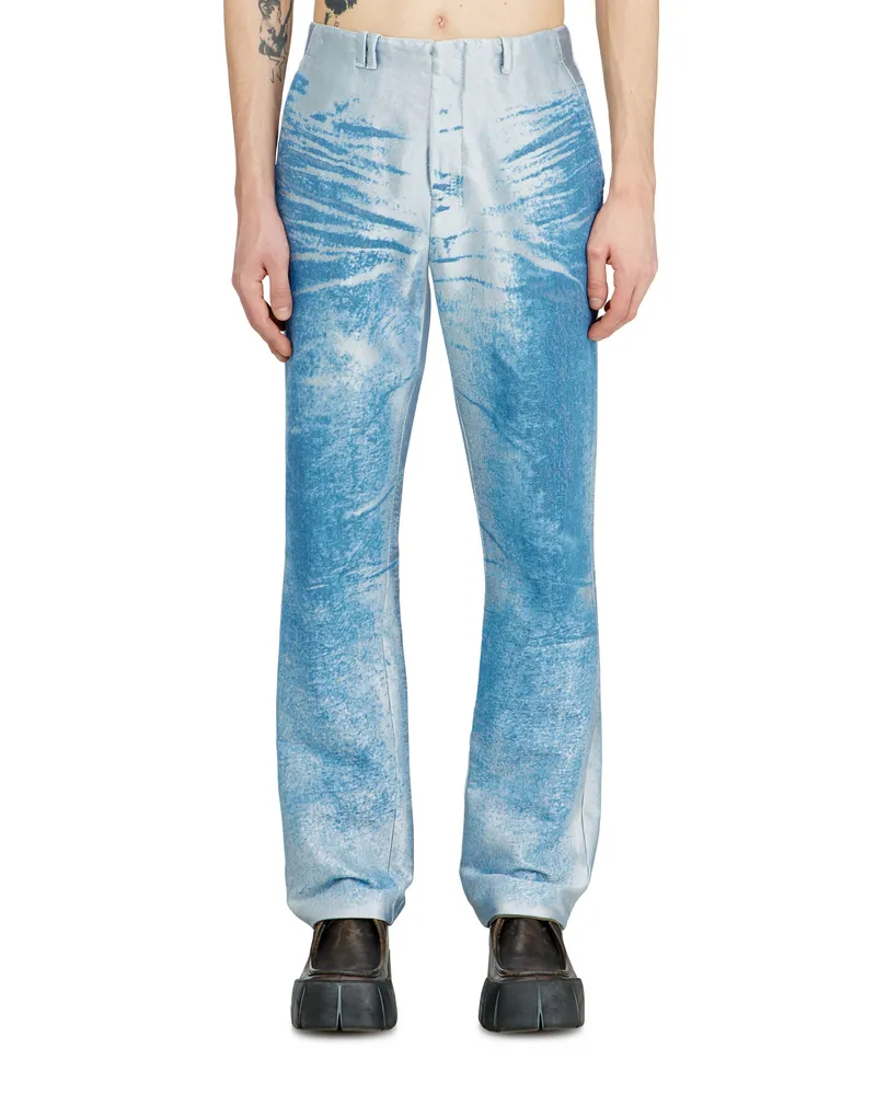 Diesel Slim Jeans Regular Waist D-ASKAR, Farbig, Reißverschluss Blau