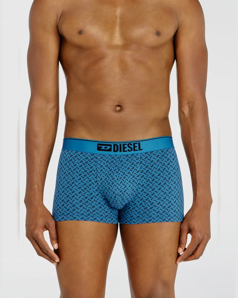 Diesel Dreierpack Stretch-Baumwoll-Trunks mit monogram - Boxershorts - Herren - Blau Blau