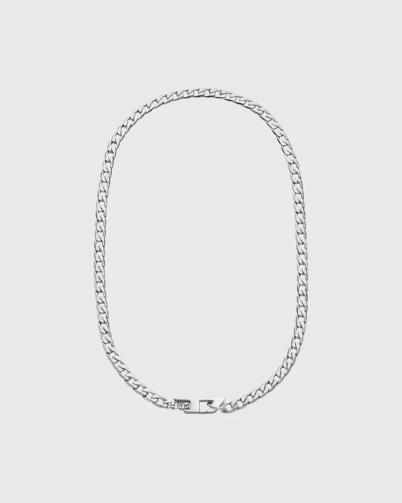 Diesel Halskette aus Edelstahl - Halsketten - Unisex - Silber Silber