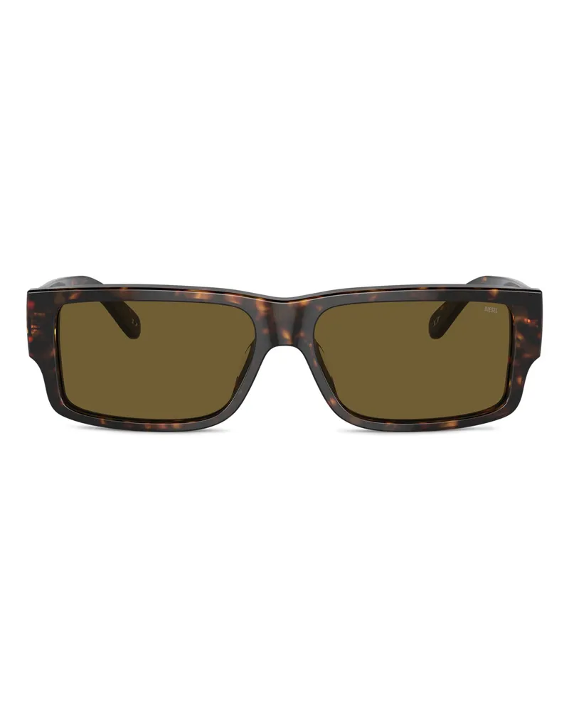 Diesel Rechteckiges Modell Brille - Sonnenbrille - Herren - Braun Braun