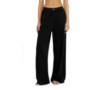 Track pants aus leichtem stretch scuba - Hosen - Damen - Schwarz